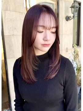 ラグーン 原宿 表参道(LAGOON) 似合わせレイヤーメルティカラーピンクブラウンピンクベージュ