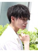 緩ツイストスパイラル×刈り上げマッシュ