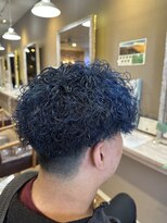 ヘアーメイクロージー 八軒店 (HAIR MAKE ROSY)&nbsp;ネイビーツイスパツーブロマッシュブリーチツイストスパイラル