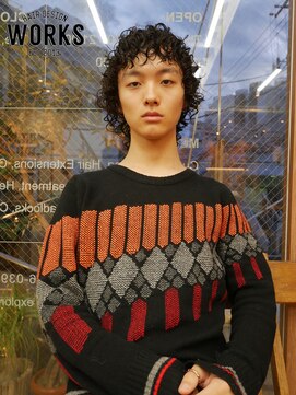 ワークス ヘアデザイン(WORKS HAIR DESIGN) メンズウルフヘアスパイラルパーマ