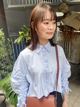 パープル(PURPLE) フェイスレイヤー/レイヤーカット/ウルフカット