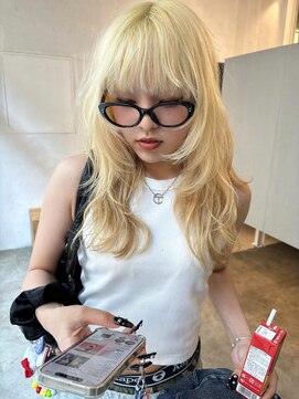 カシェ ホリエ(CACHE HORIE) レイヤーカット / ハイトーン / リタッチブリーチ / 小谷