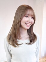 アルバム 池袋(ALBUM) ロングおくれ毛顔周りレイヤー韓国ヘア_F30523