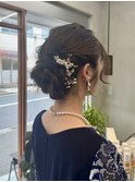 定番!シニヨンスタイル/結婚ヘアセット/シニヨンアレンジ