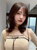 ファルベ(Farbe)&nbsp;黒髪　クラゲヘアー　オリーブグレー　小顔　ココアベージュ