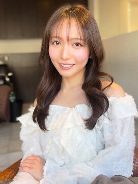 ナチュラルレイヤー/ブラウンベージュ/顔まわりカット