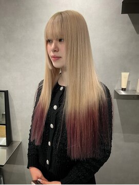 【momo】裾カラー