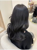 透明感たっぷりアッシュグレーカラー