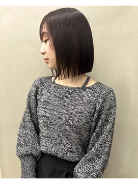 ドルセプラタ(Dulce plata) 【kaN.】髪質改善ストレート×前下がり切りっぱなしボブ