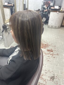 アヤメ 巣鴨店(ayame) (ayame巣鴨)白髪ぼかしハイライト_セミロング_tokio_巣鴨1