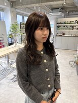 ローレンジウ(LOREN JU)&nbsp;着物ヘア/ダークアッシュ/ミディアムレイヤーカット/名古屋名駅