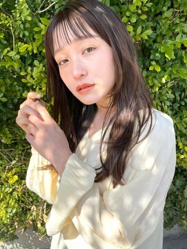 フレイムスヒュー 高崎店(FRAMES HUE) シースルーバングリラックスウェーブ【FRAMES HUE高崎】