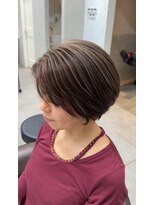 ロンド レア 天神大名店(Lond Le’a) 10代20代30代ミディアムレイヤー似合わせカット大人ガーリー