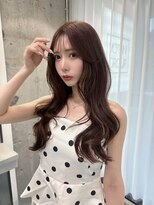 リリー(Lilley)&nbsp;【稲永麻衣】レイヤーカット+顔周りカット+ブラウン+韓国ヘア