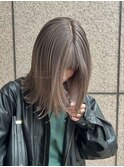 グレージュ似合わせカット[表参道ダブルカラーケアブリーチ]