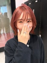 リーオオサカ(Lee Osaka)&nbsp;今っぽレイヤーボブ×ピンクベージュ