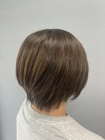 ミーツ 牧港店(mits) 白髪馴染ませカラー×丸みショート