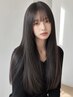 【クセも抑えながら髪質改善♪】極上シルクストレート ＋ Tr ＋ カット