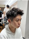 MEN’S/サーフカール/刈り上げセンターパート/表参道駅/青山 