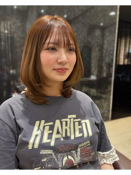 グレースバイハピネス(grace by happiness) ニュアンスウルフ小顔レイヤー×ワイドバング×髪質改善7.8