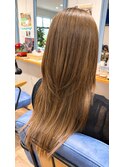 ロングウルフ×ブリーチベージュ