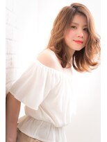ヘアーアートシフォン 川口東口店(hair art chiffon) モードクラシカルの姫カット&ミルクティーカラーセミディ川口