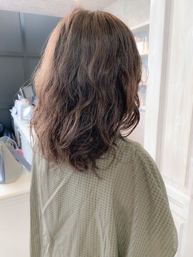 キャアリー(Caary) 福山パーマ人気キャアリー仕上げ簡単楽しめるウェーブグレージュ