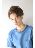 似合わせアップバングモテ髪サイドパート束感ニュアンスパーマ