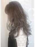 クセ毛風カール×ナチュラルハイライト