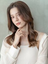 ケアリー 武蔵小杉(Carelly) 大人かわいい前髪セシルカットココアブラウンフリンジウェーブ