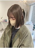 クリーミーブラウンボブ