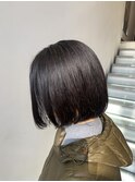 20代30代40代前下がりストレート大人ボブリップライン