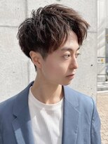 アップバング　スパイキーショート　メンズ　名駅
