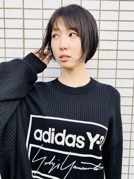 サロンドクロエ(Salon de Chloe) エアリー／／前下がりショートボブ／／透明感／／グレイブラウン