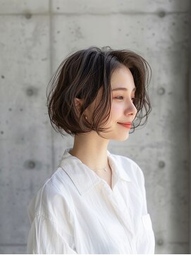 クラン(Chlan) 大人クール艶感ウェットヘア×韓国風ニュアンスパーマ