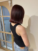 クレビアテン(CreBiA ten_)&nbsp;ブリーチなしダブルカラー　ワインレッド