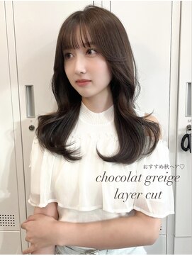 アリュウル 表参道(ALLURE) 大人可愛いくびれヘア＊レイヤーカット/小顔顔周り前髪カット