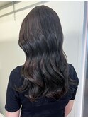 オリーブカラー透明感カラー秋色ウルフレイヤーロング_ba529241