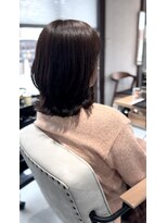 アオゾラヘアーヒカリノモリ(AOZORAHAIR hikarinomori) 【簡単スタイリング】外ハネミディアム
