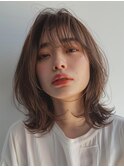 イメチェン外ハネボブブルーブラック