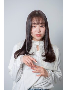 ルフュージュ バイ プロデュース 相模大野店(Refuge by Produce) レイヤーカット/ショコラブラウン/ストレートロング