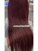 【栗原担当】ピンク中明度wカラー+ピンクロングエクステ80本