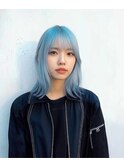 似合わせカットメルティカラー着物フェミニンロング