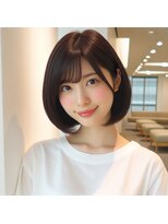 ヘアーズ ベリー 千代田店(hairs BERRY)&nbsp;マッシュショート前髪長めハンサムショート黒髪ショート襟足短め