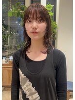 トリッカ 銀座(tricca)&nbsp;ミディアムウルフ/ウルフカット/パーマ/ニュアンスパーマ