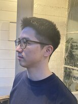 アミュレ(Amule)&nbsp;ツーブロック刈り上げベリーショートジェル仕上げアップバング