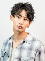 オーシャントーキョーオーバー 渋谷(OCEAN TOKYO OVER) ニュアンスパーマフェザーパーママッシュツーブロックショート