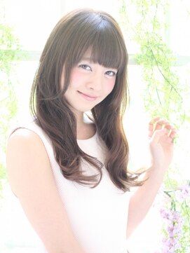 クィーンズガーデンバイケーツーギンザ(QUEEN’S GARDEN by K two GINZA) [K-two銀座]上品ナチュラルロング～大人かわいい小顔バング～