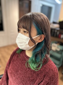 ウエストサイドバイエスブランド(WESTSIDE BY S BRAND) 推し色インナーグラデーションカラー