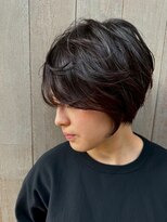 リーチェ(ReCHE by CAPA(旧：CAPA茅ヶ崎店）)&nbsp;大人前下がりショート×透け感グレージュで魅せるこなれ束感ヘア